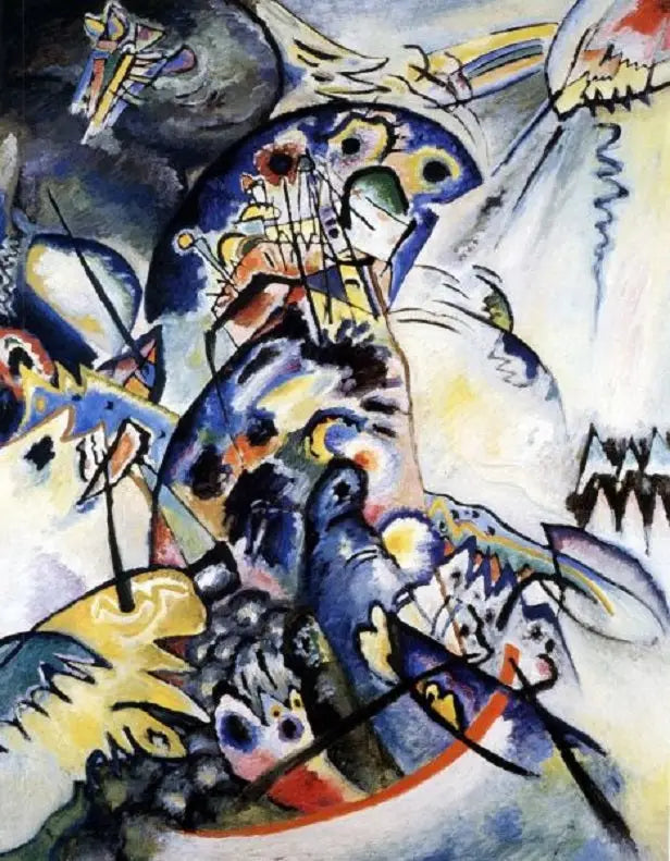 Crête bleue - Vassily Kandinsky image 1 reproduction artisanale de tableau
