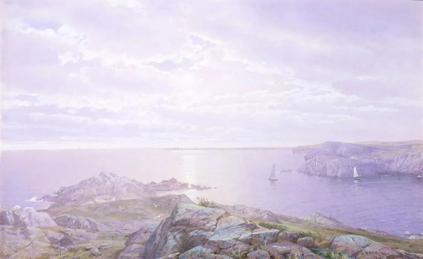 Crique rocheuse - William Trost Richards image 1 reproduction de peinture à l’huile