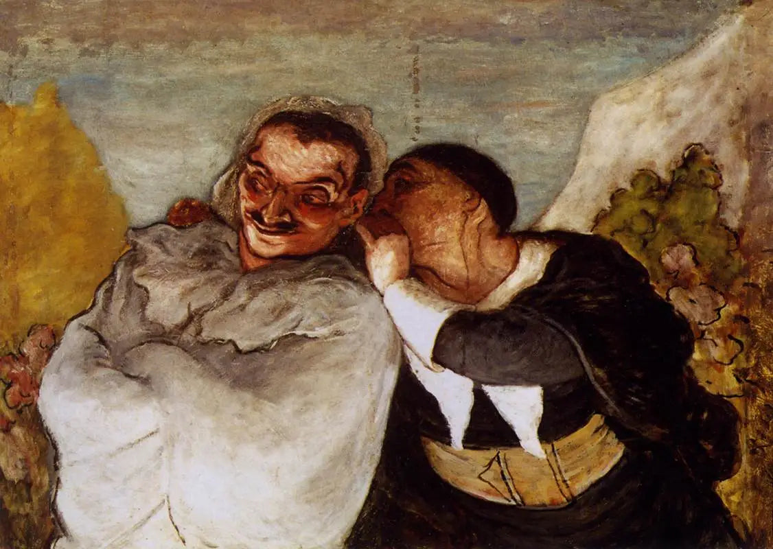 Crispin et Scapin - Honoré Daumier image 1 reproduction d’œuvre d’art à l’huile