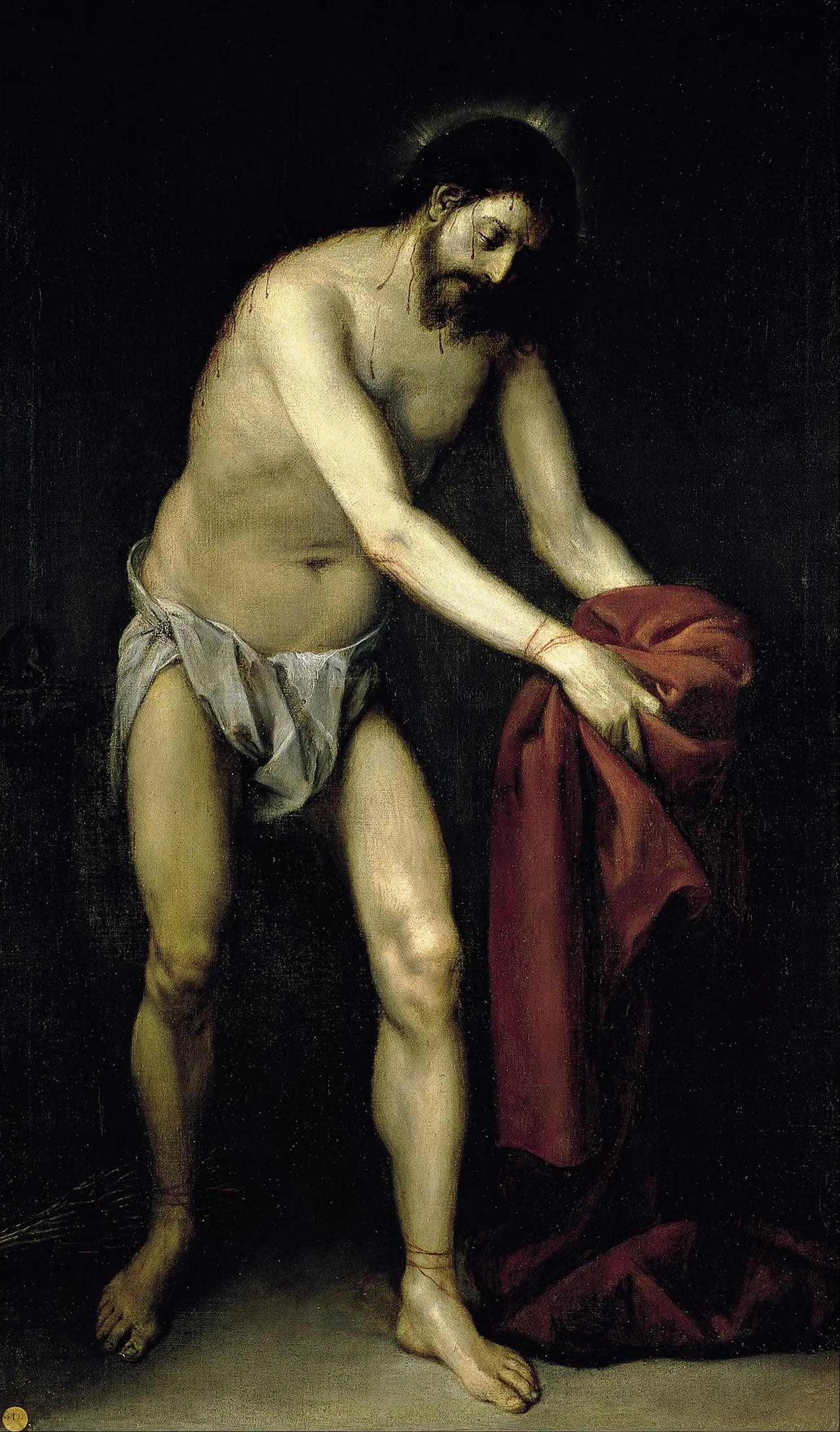 Cristo recogiendo las vestiduras - Alonso Cano image 1 copie de tableau peinte à la main