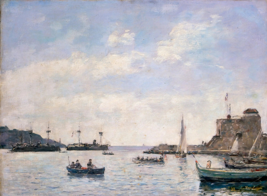 Croiseurs à Villefranche - Eugène Boudin