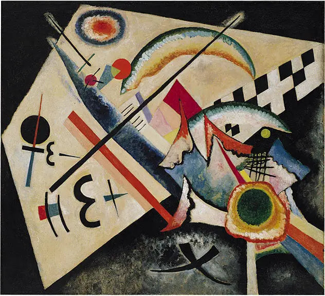 Croix blanche - Vassily Kandinsky image 1 copie peinte à la main à l’huile