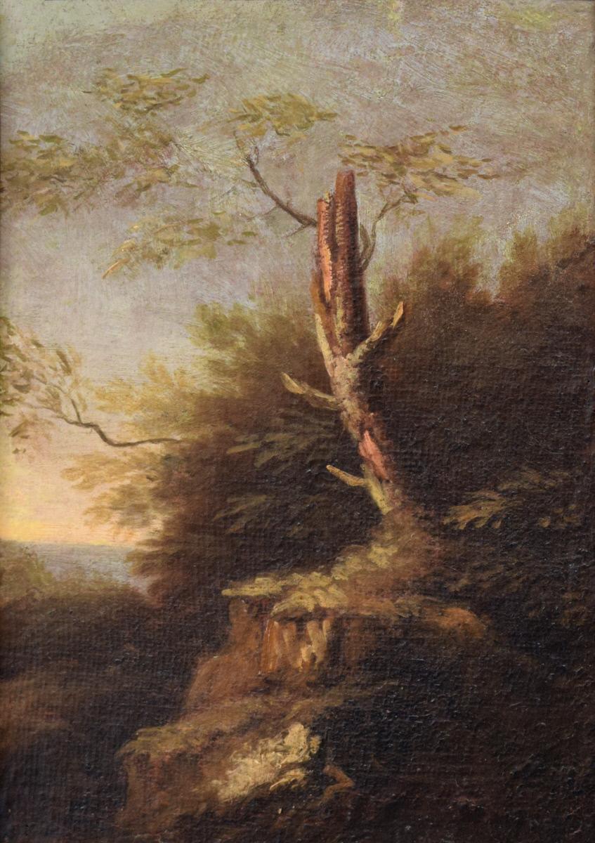 Croquis de paysage - Salvator Rosa image 1 copie de tableau peinte à la main