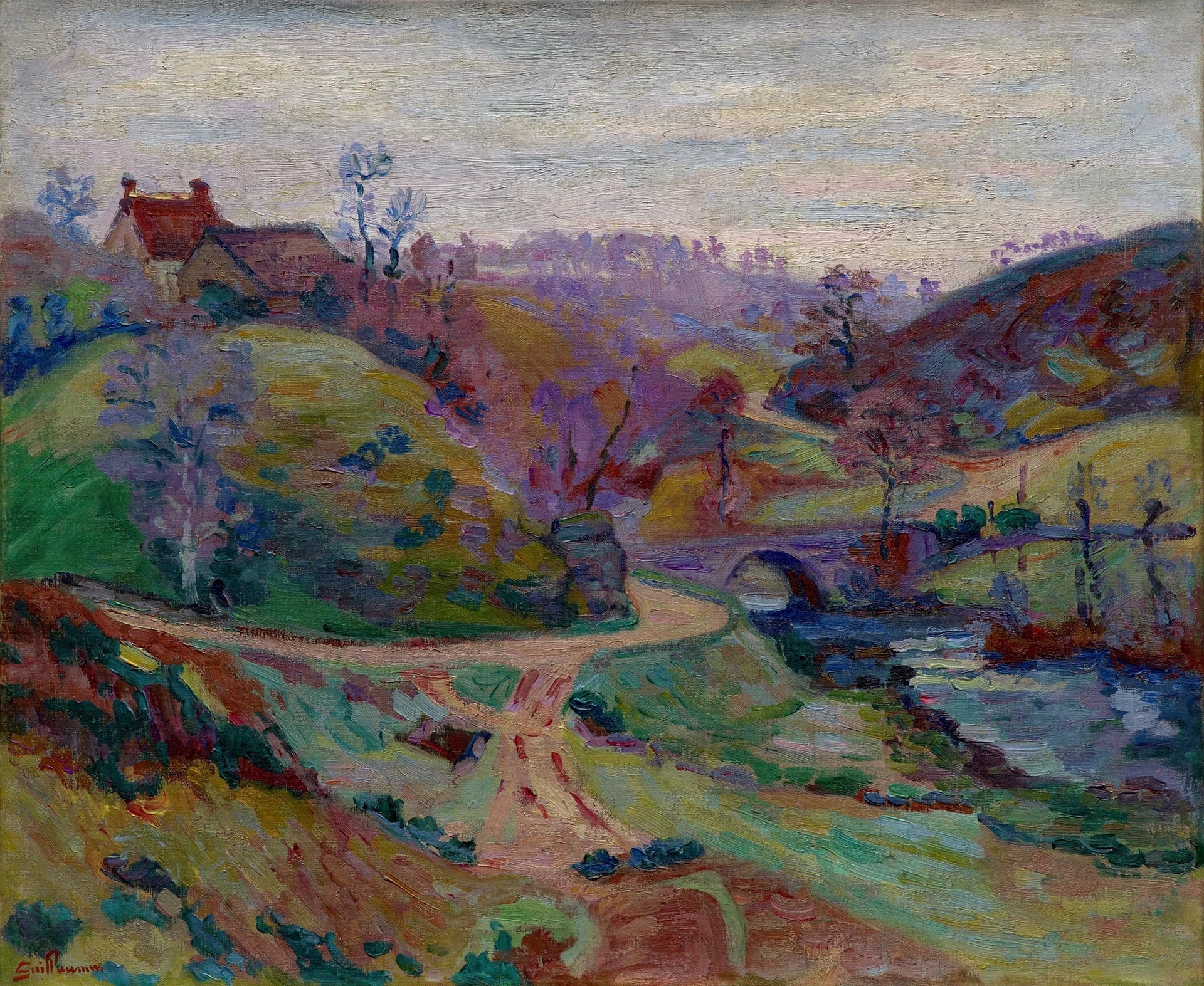 Crozant, Pont Charraud - Armand Guillaumin image 1 tableau peint à l’huile sur toile