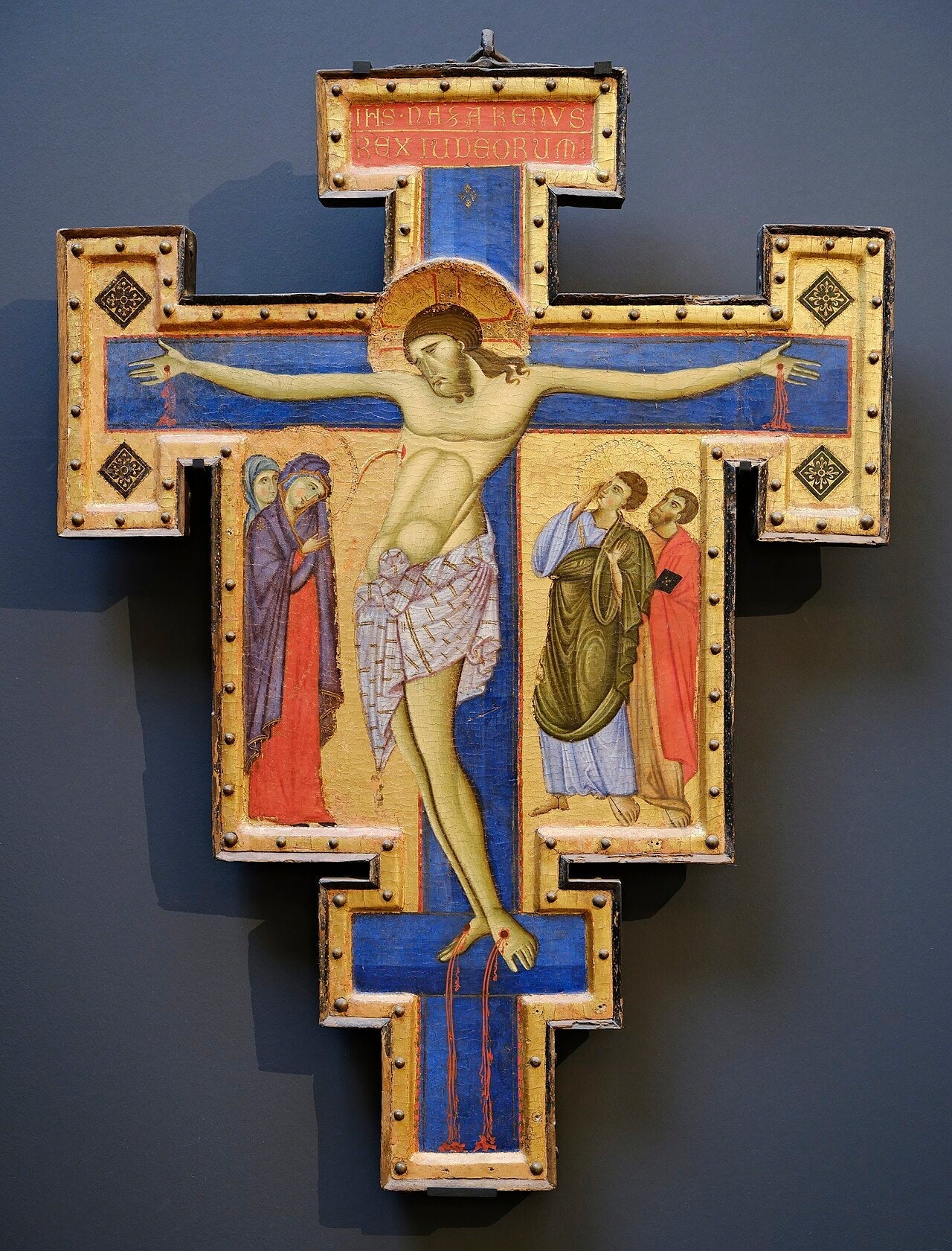 Crucifix du Maestro de San Francesco, Louvre - Master of Saint Francis image 1 tableau peint à l’huile sur toile