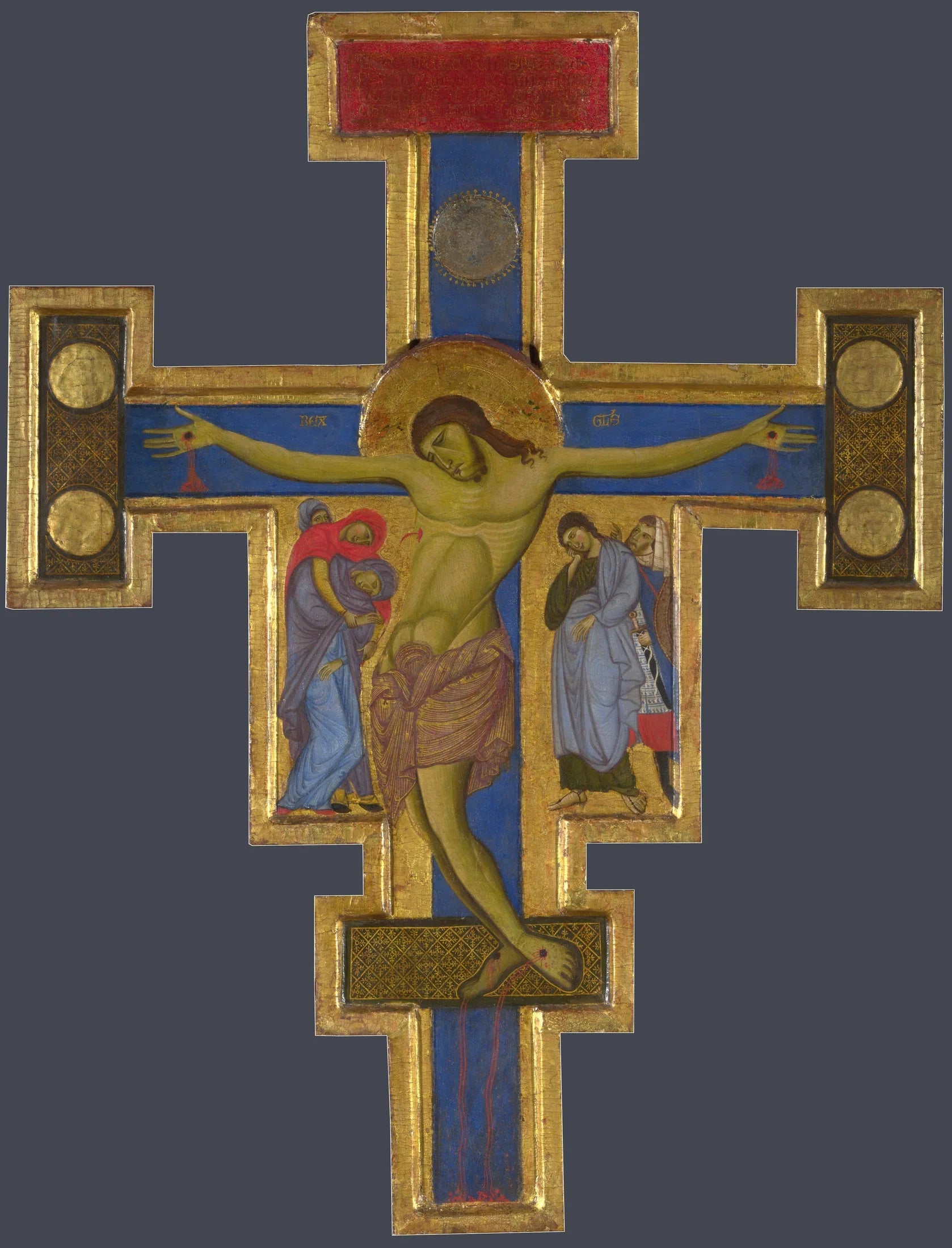 Crucifix du Maestro de San Francesco - Master of Saint Francis image 1 reproduction artisanale de tableau