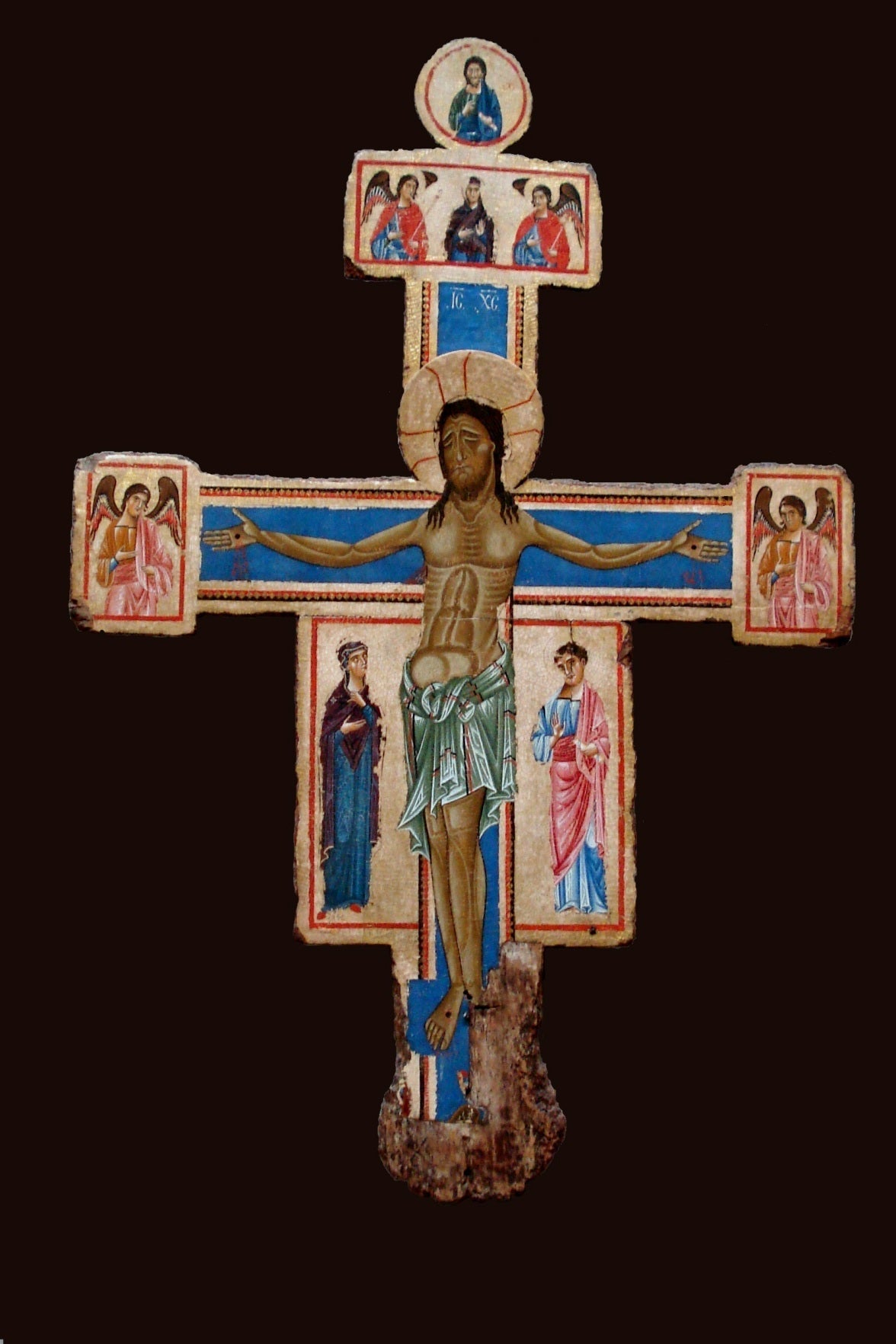 Crucifix du Maestro del Bigallo - Master of the Bigallo Crucifix image 1 reproduction artisanale de tableau