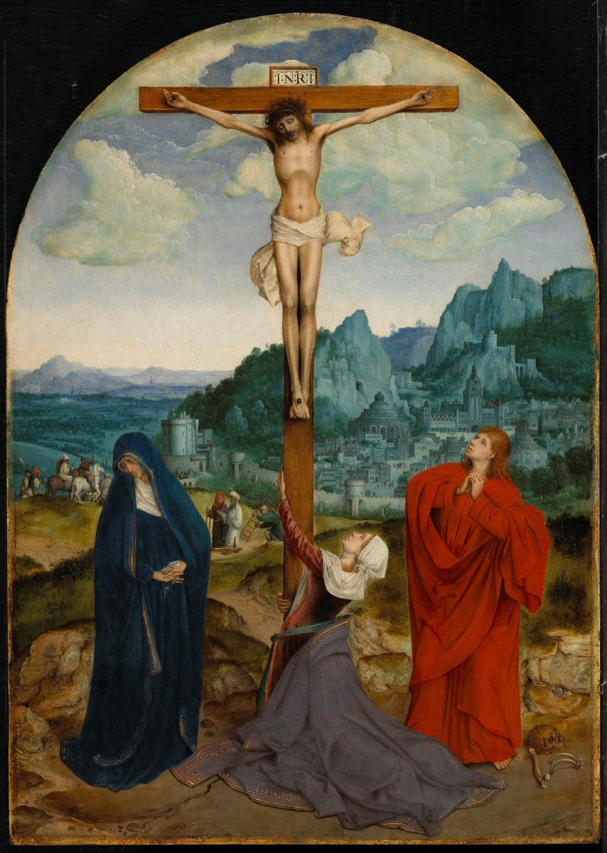 Crucifixion, avec la Vierge et saint Jean - Quentin Metsys image 1 reproduction artisanale de tableau