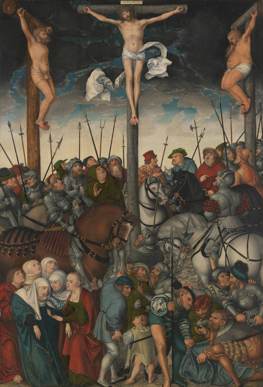 La Crucifixion (Chicago, 1538), Lucas Cranach the Elder — reproduction de peinture à l’huile
