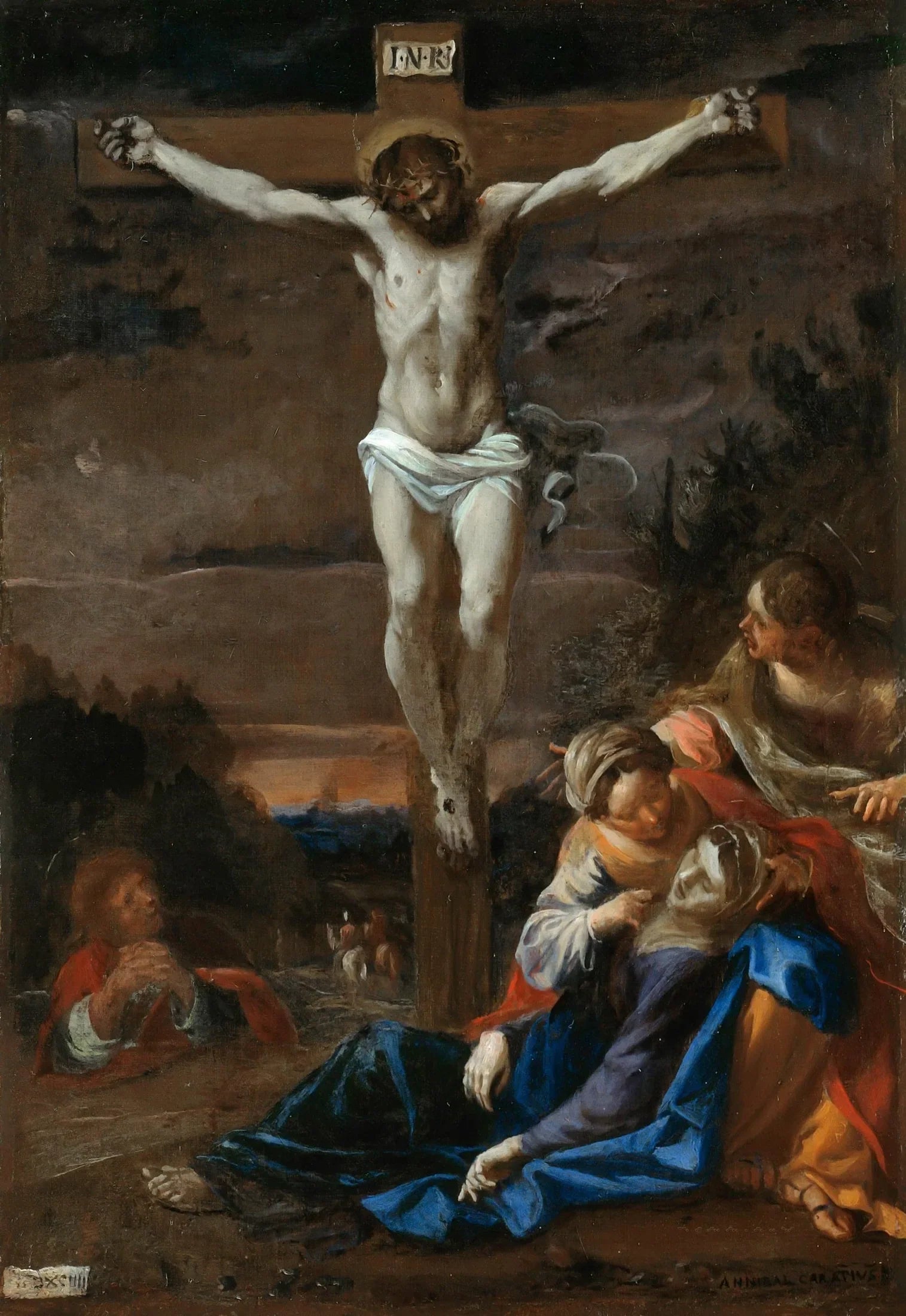 Crucifixion du Christ - Annibale Carracci image 1 reproduction d’œuvre d’art à l’huile
