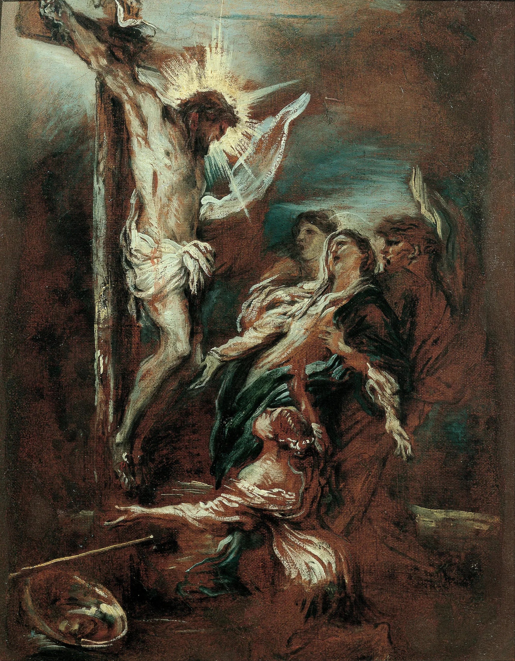 Crucifixion - Giovanni Benedetto Castiglione image 1 copie peinte à la main à l’huile