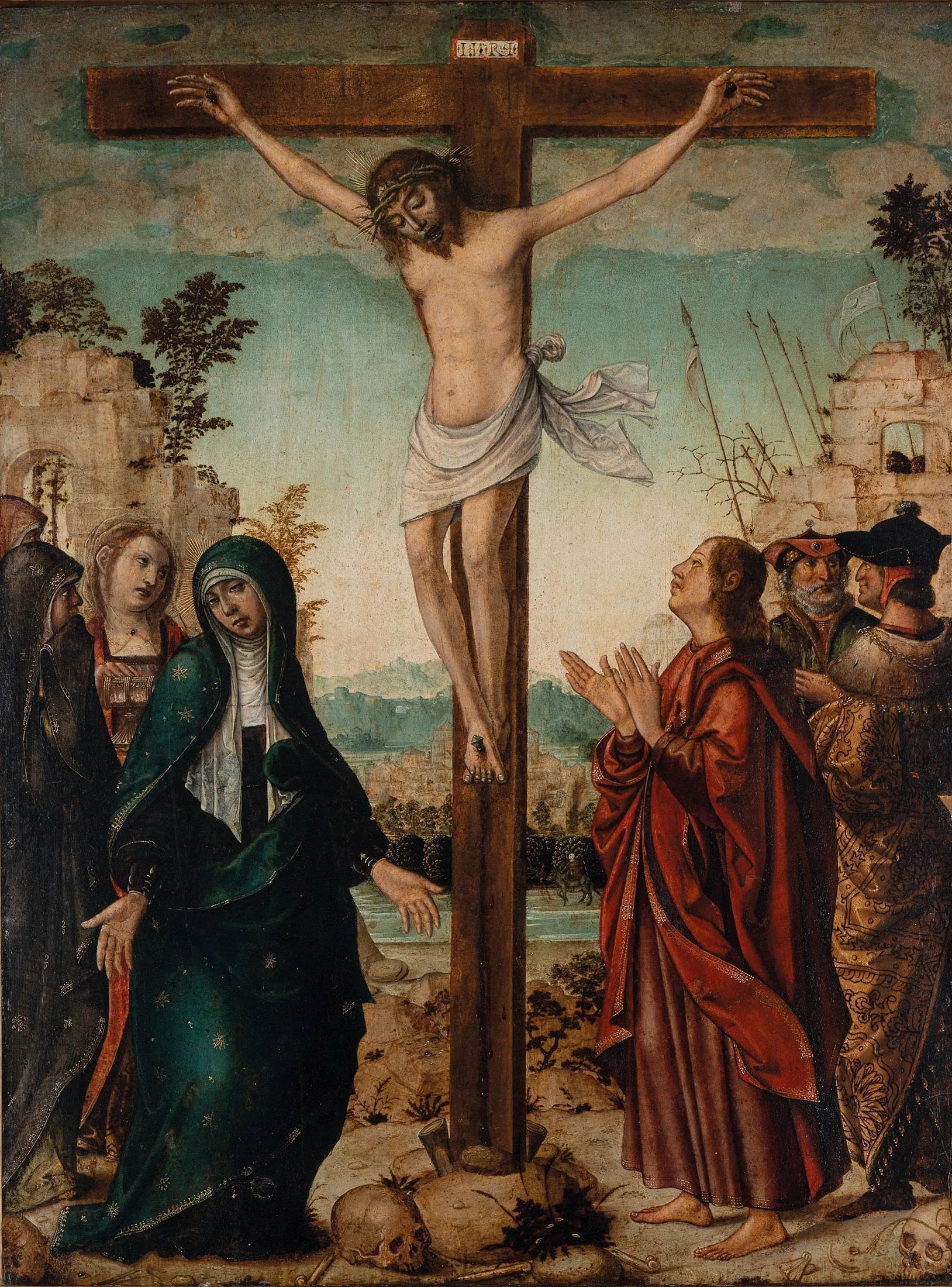 Crucifixion - Juan de Flandes image 1 copie de tableau peinte à la main