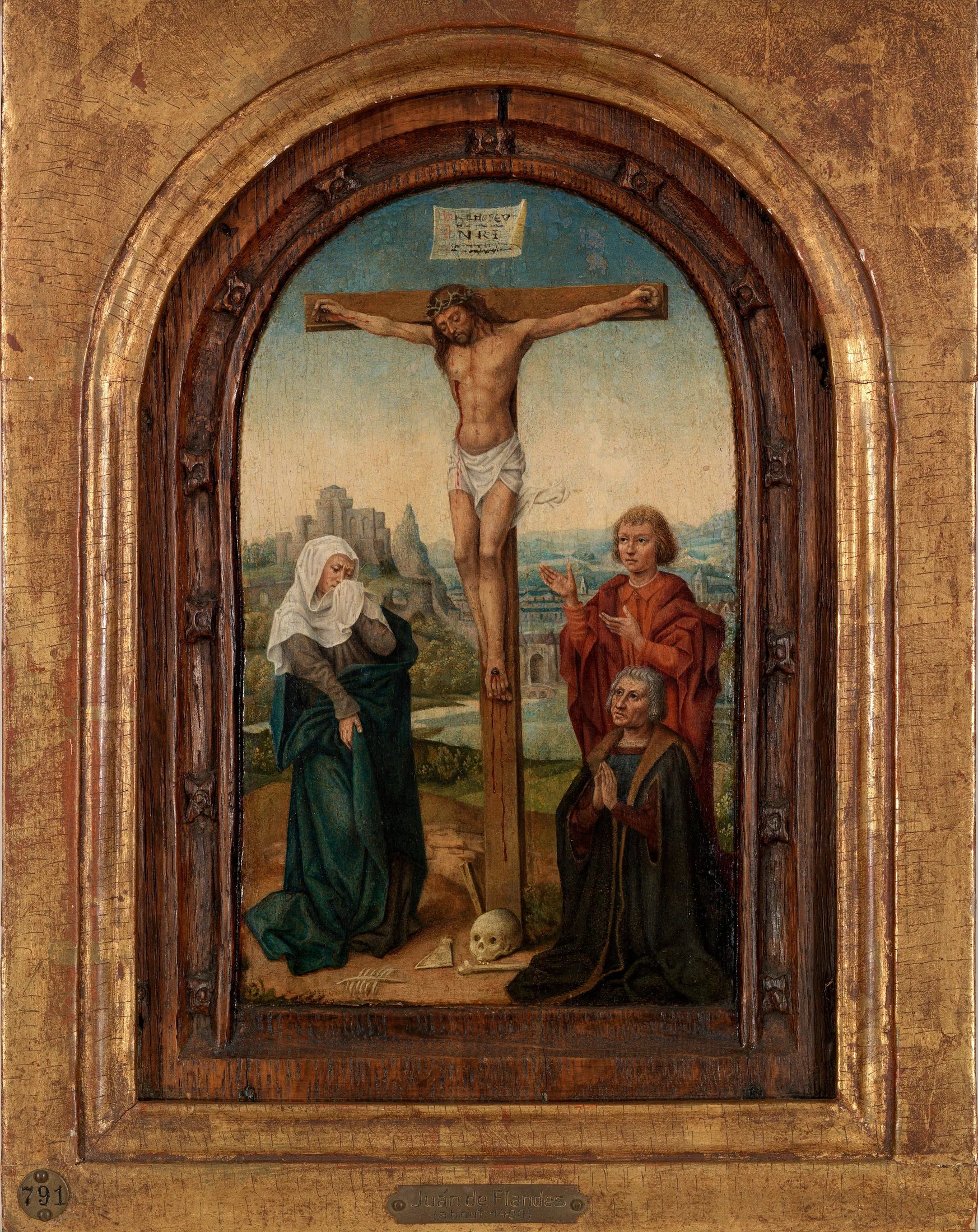 Crucifixion - Juan de Flandes image 1 reproduction artisanale de tableau