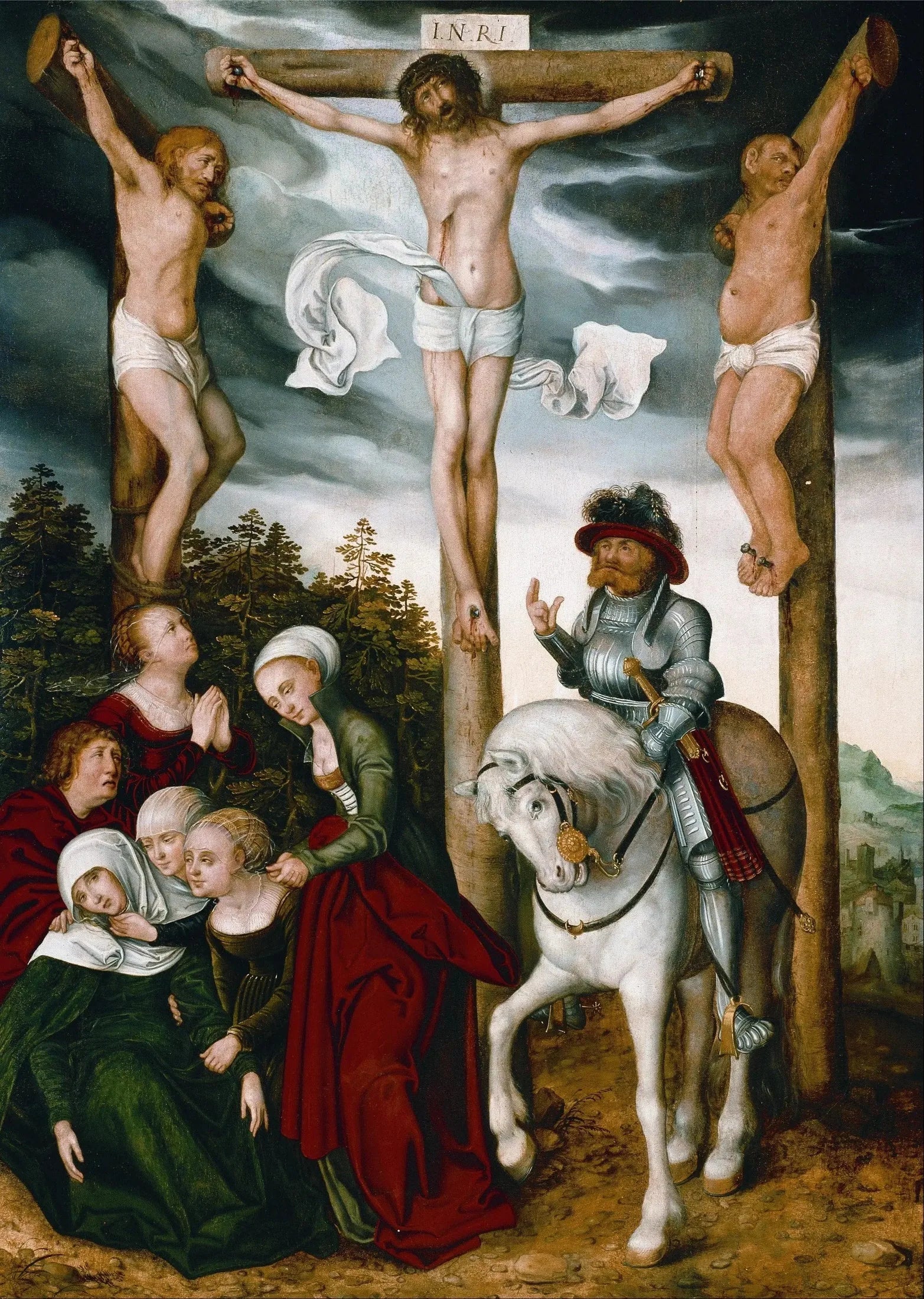 Crucifixion - Lucas Cranach the Elder image 1 copie de tableau peinte à la main