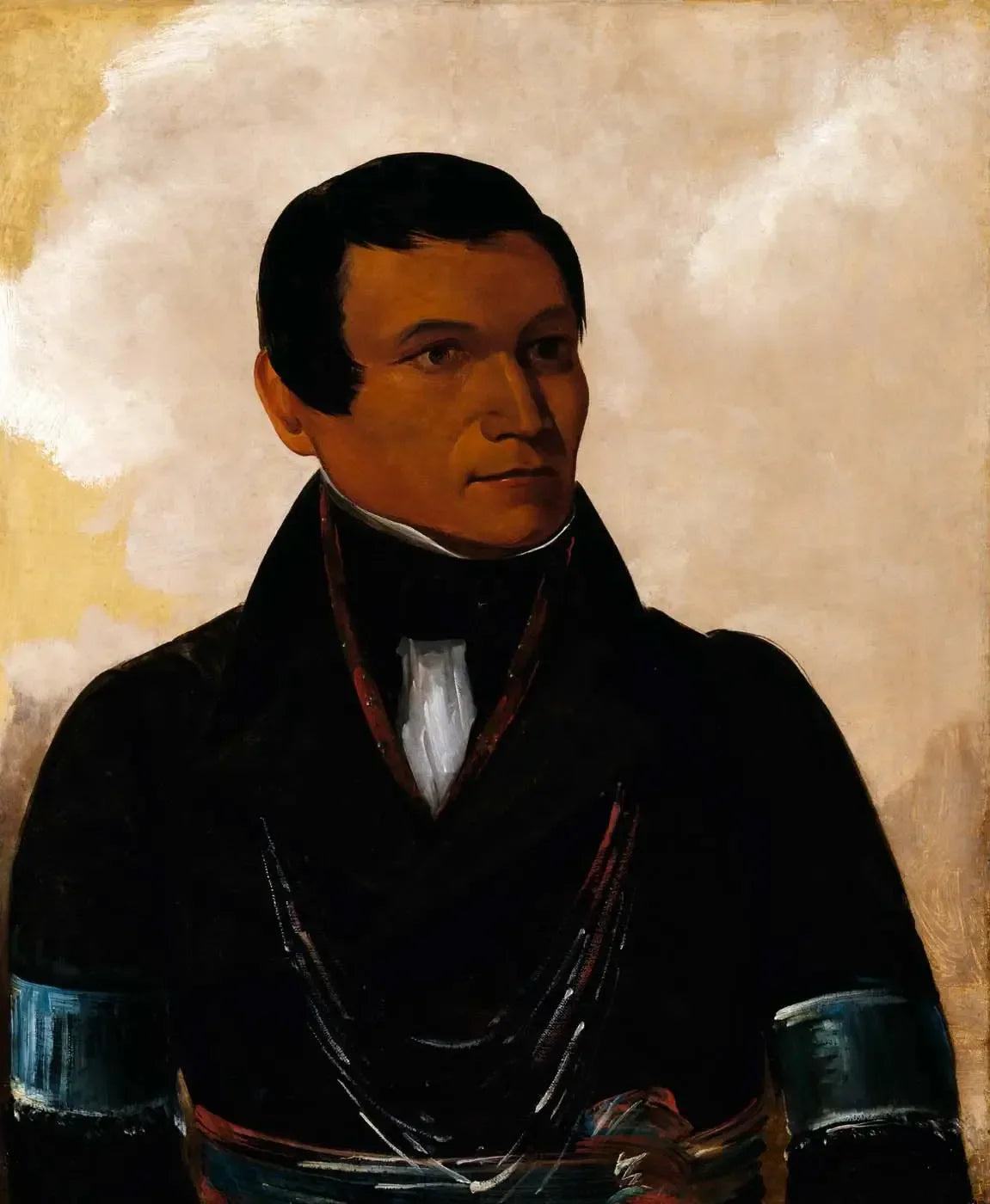 Cú-sick, fils du chef - George Catlin image 1 reproduction de peinture à l’huile