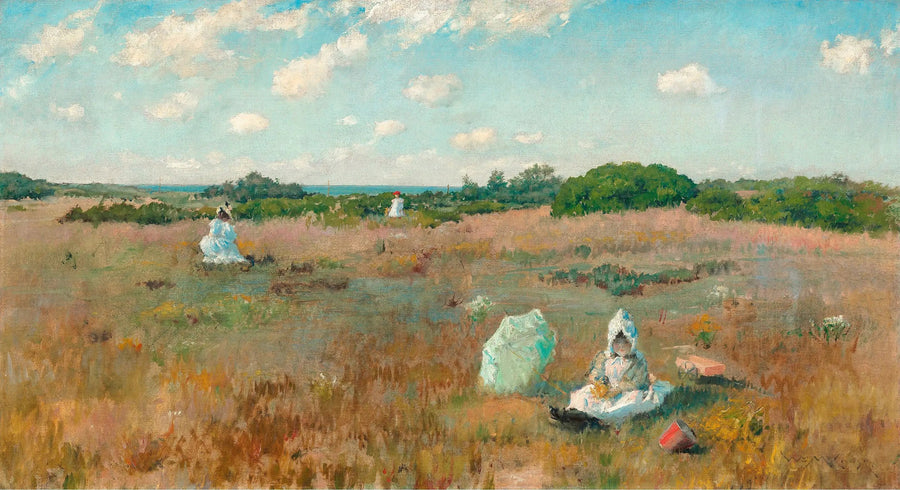Cueillette de fleurs d'automne - William Merritt Chase
