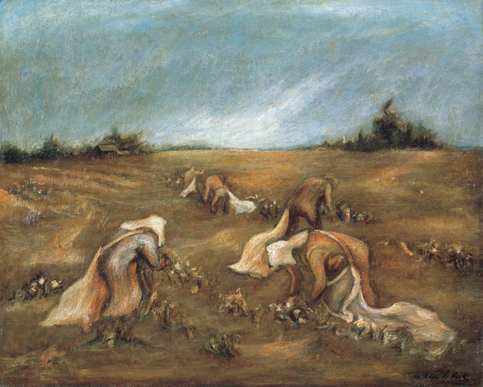 cueilleurs de coton - Jackson Pollock image 1 tableau peint à l’huile sur toile