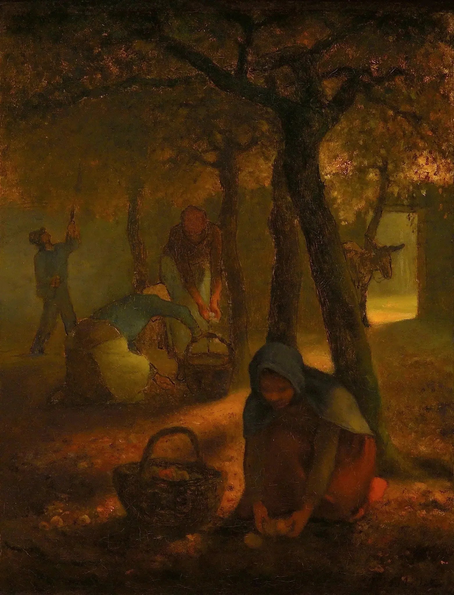 Cueilleurs de pommes - Jean-François Millet image 1 copie de tableau peinte à la main