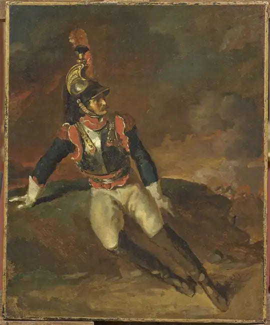 Cuirassier blessé - Théodore Géricault image 1 tableau peint à l’huile sur toile