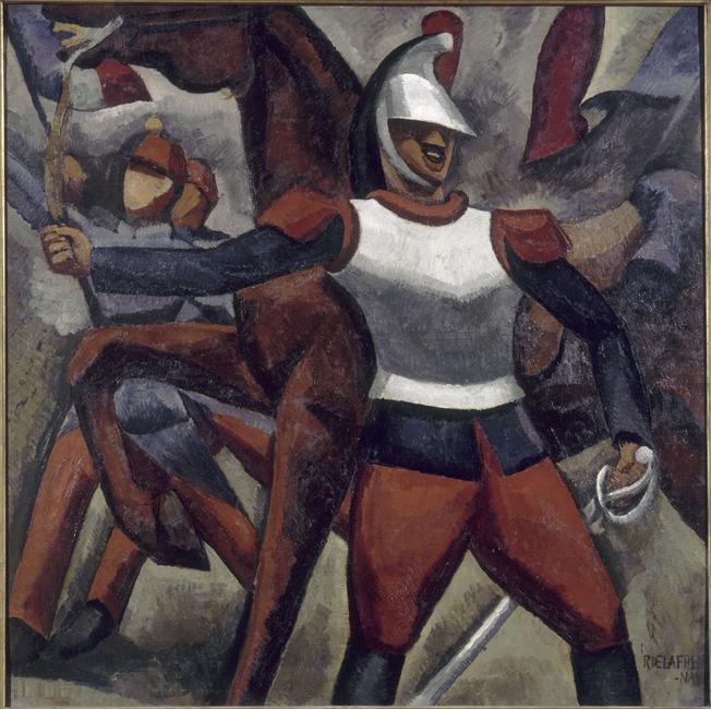Cuirassier - Roger de La Fresnaye image 1 reproduction artisanale de tableau