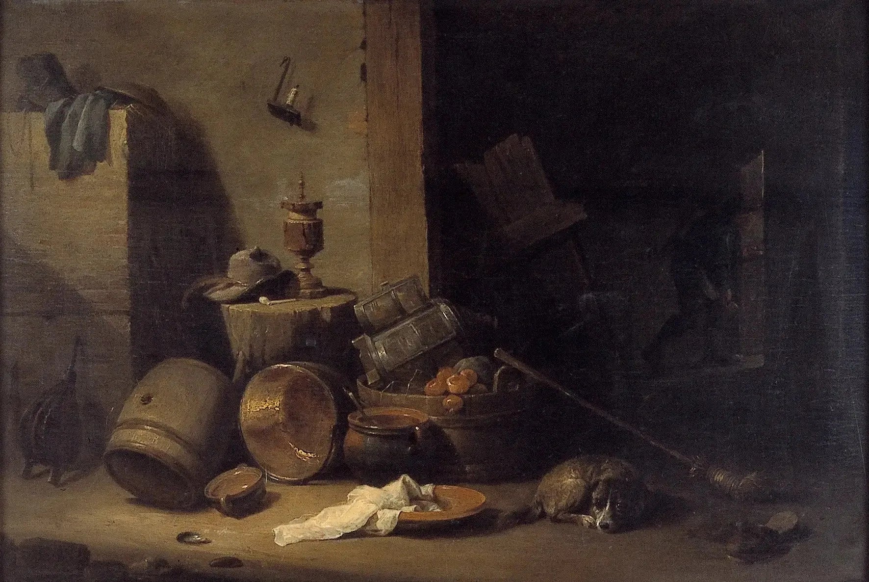 Cuisine - pièce - David Teniers le Jeune image 1 tableau peint à l’huile sur toile