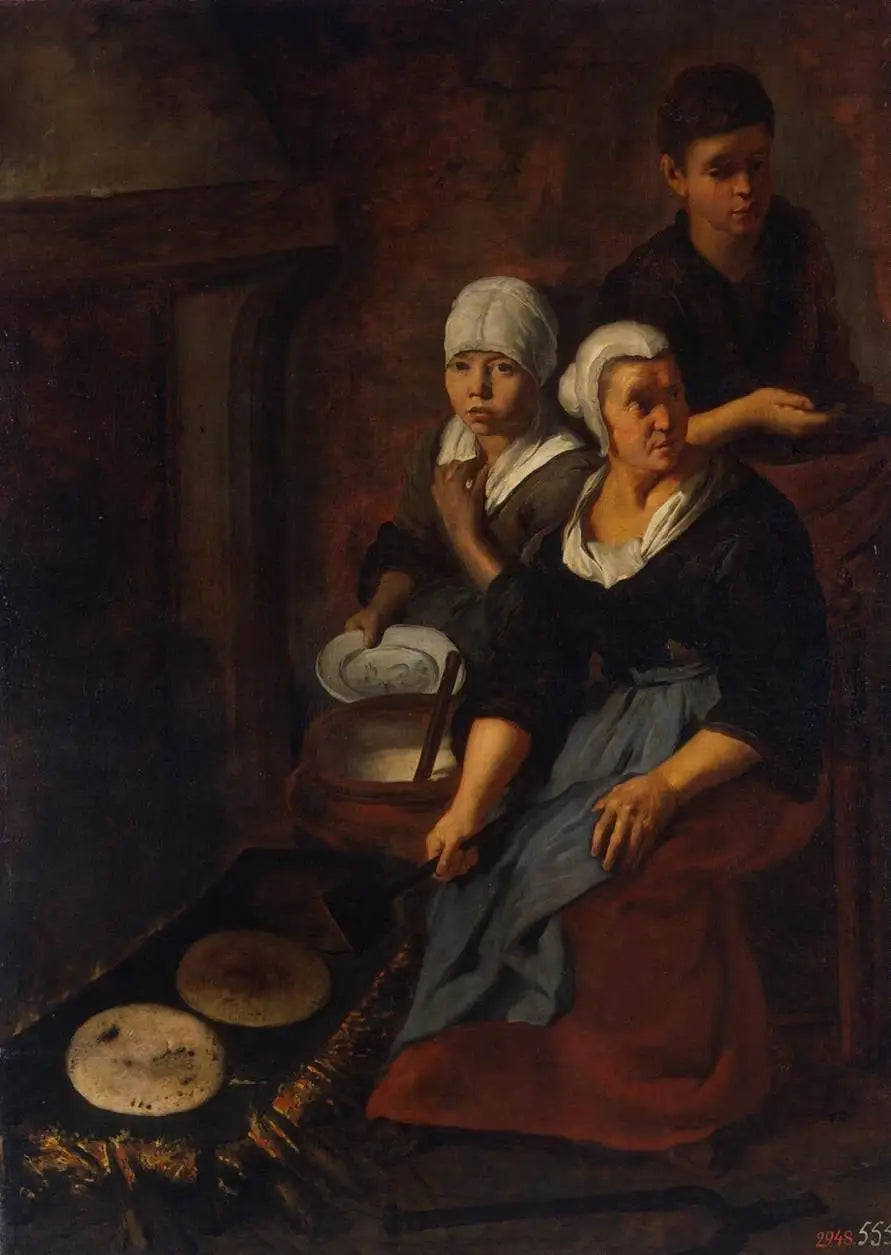 Cuisson de galettes plates - Bartolomé Esteban Murillo