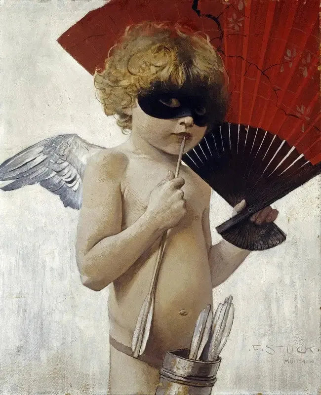 Cupidon au Bal Masqué - Franz Von Stuck image 1 reproduction artisanale de tableau