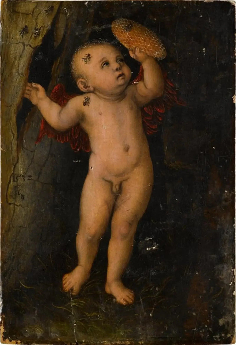 Cupidon comme voleur de miel - Lucas Cranach the Elder
