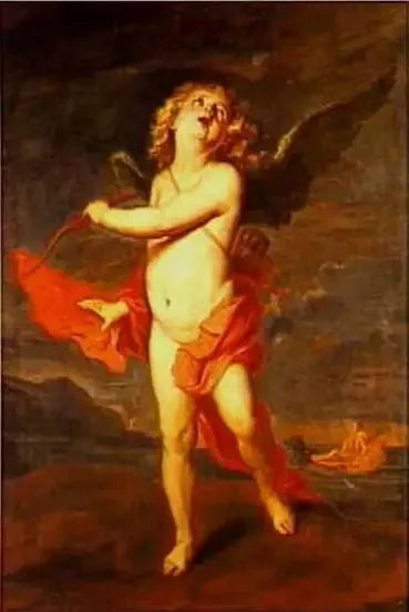 Cupidon et Neptune - Antoine van Dyck image 1 reproduction de peinture à l’huile
