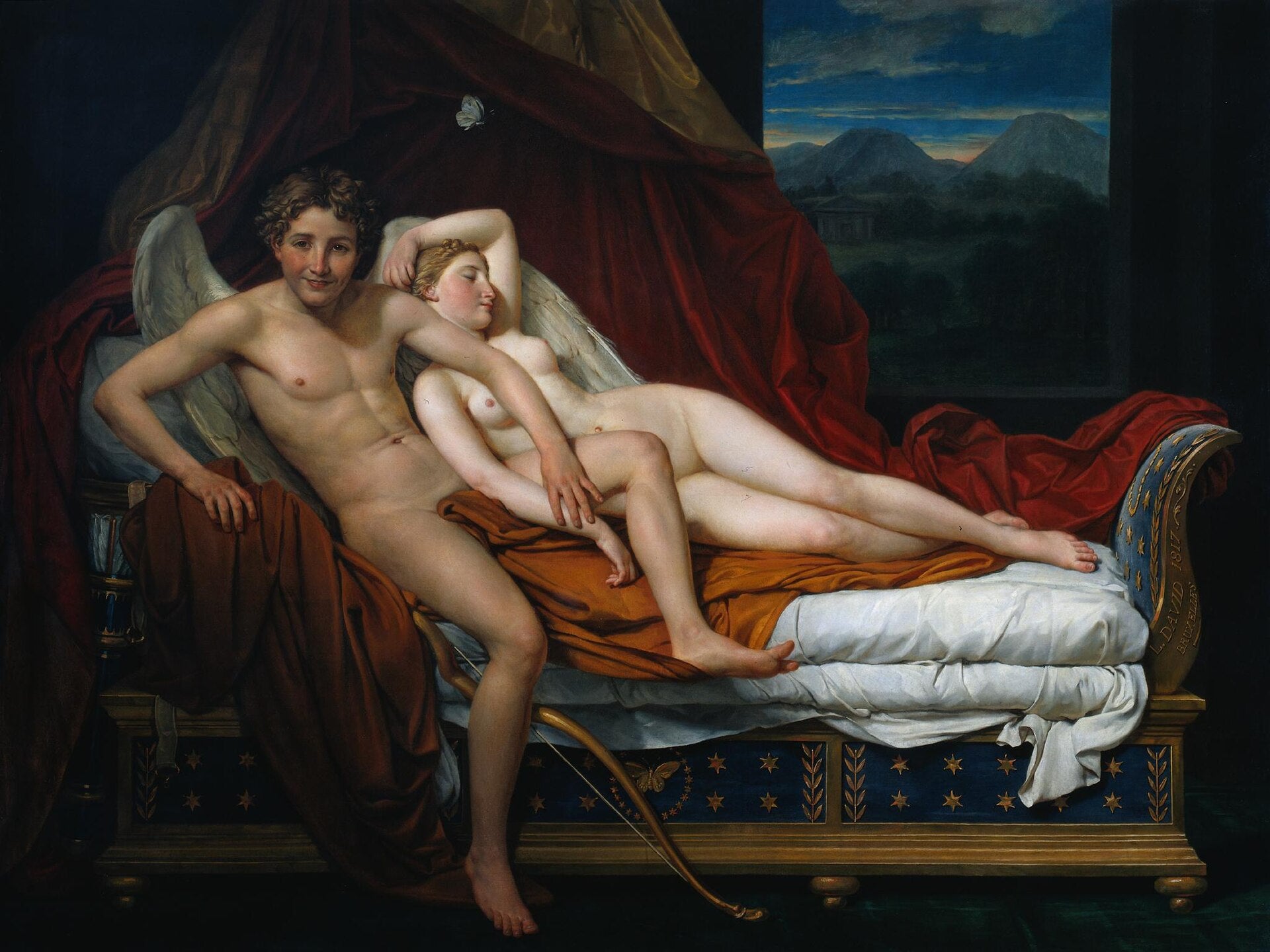 Cupidon et Psyché - Jacques-Louis David