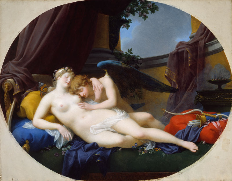 Cupidon et Psyché - Jean-Baptiste Regnault image 1 tableau peint à l’huile sur toile