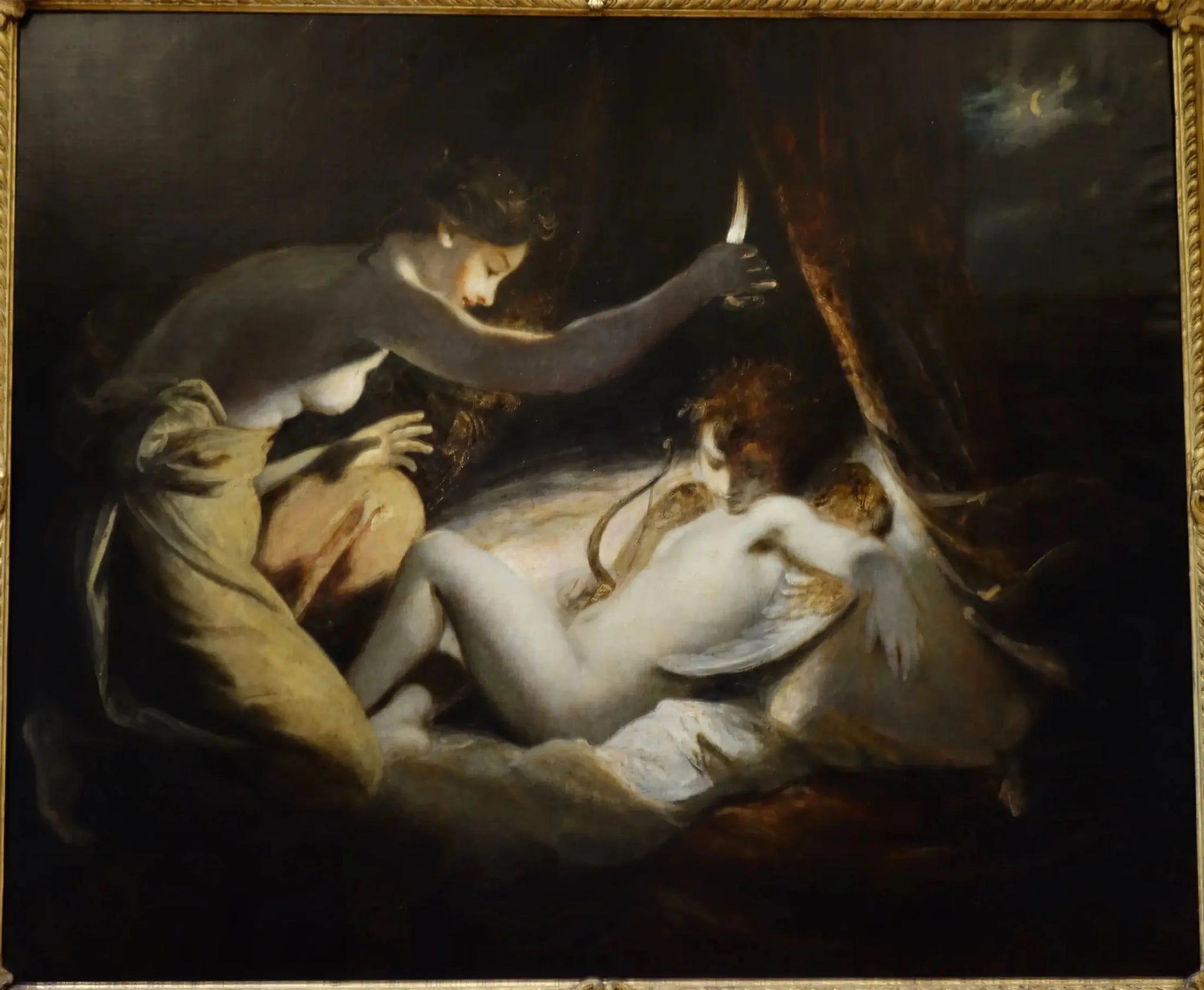 Cupidon et Psyché - Joshua Reynolds image 1 tableau peint à l’huile sur toile