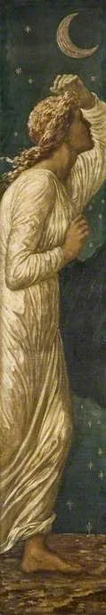 Cupidon et Psyché - Peintures murales vertes du palais - Edward Burne-Jones image 1 tableau peint à l’huile sur toile