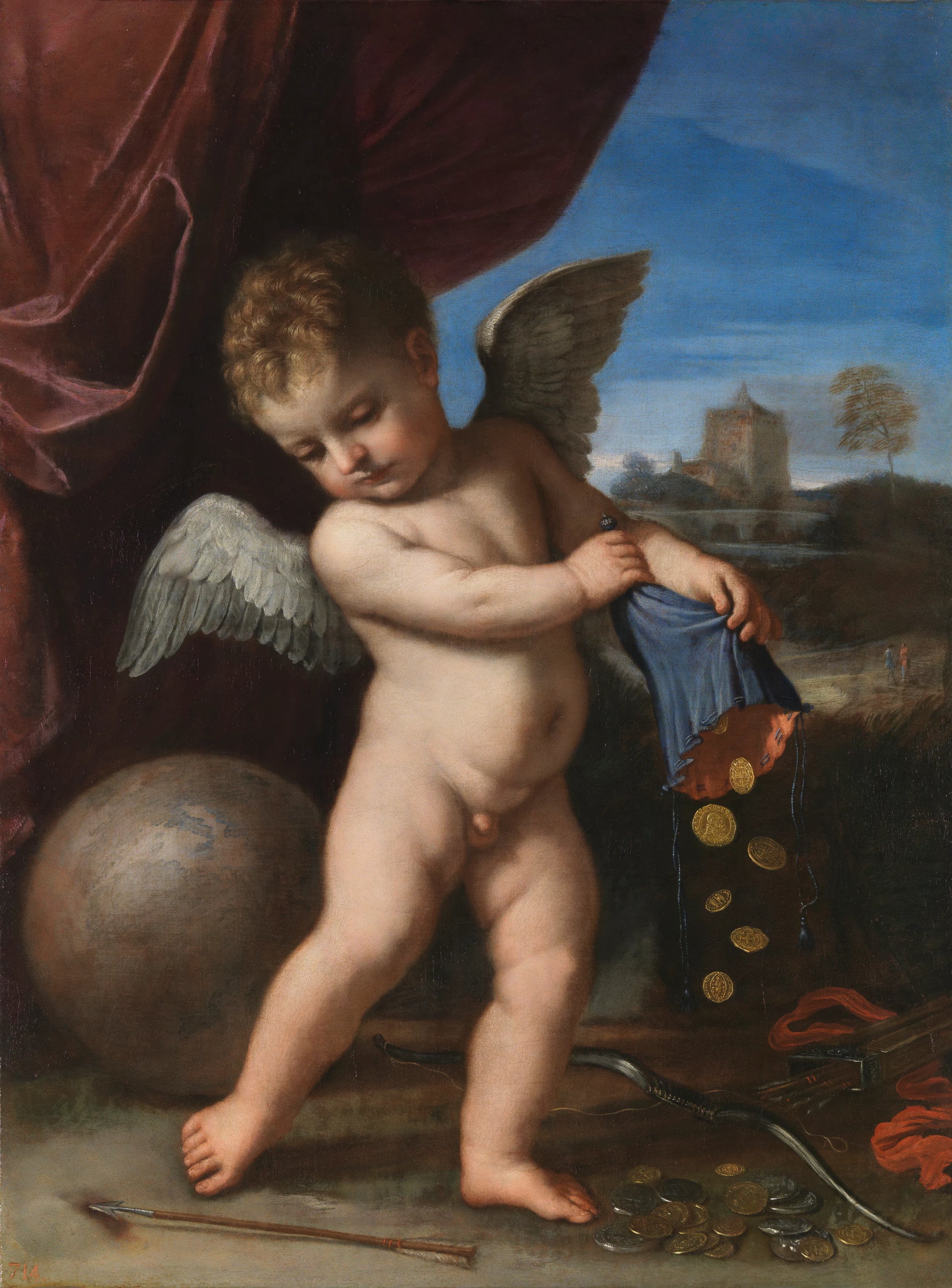 Cupidon rejetant les richesses - Le Guerchin