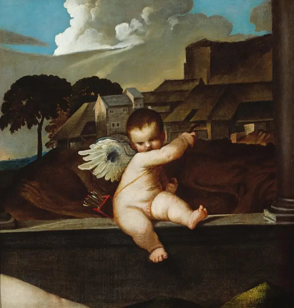 Cupidon - Titian image 1 tableau peint à l’huile sur toile