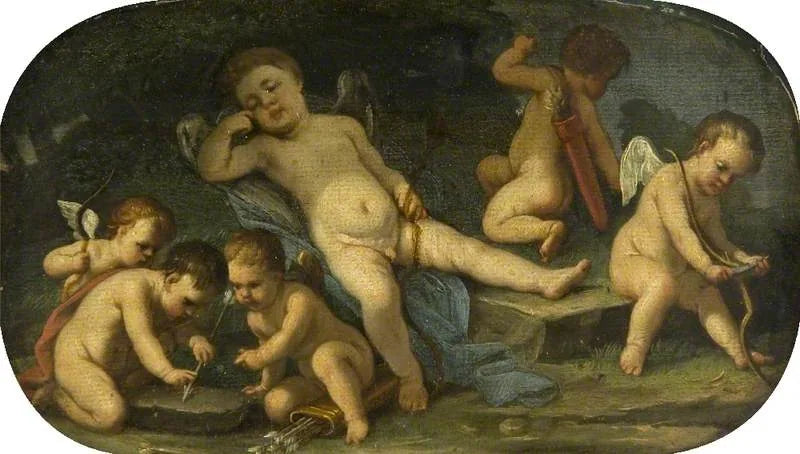 Cupidons en action - Luca Giordano image 1 copie de tableau peinte à la main