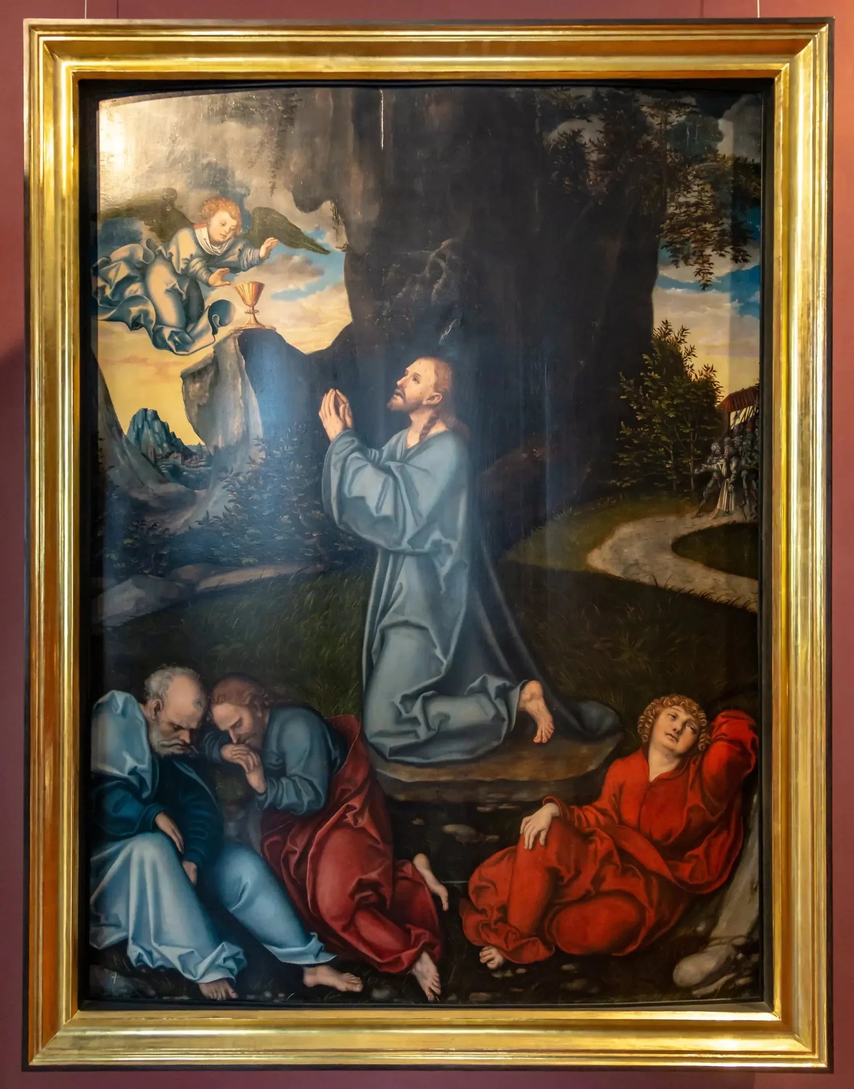 Cycle de la Passion : L'Agonie dans le Jardin - Lucas Cranach the Elder image 1 tableau peint à l’huile sur toile