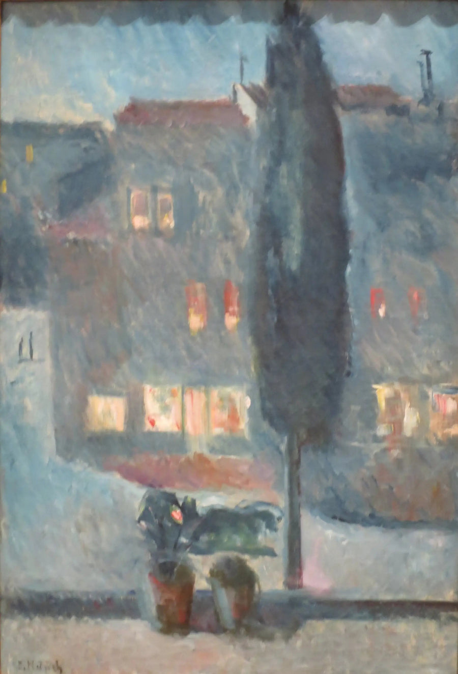 Cyprès au clair de lune - Edvard Munch
