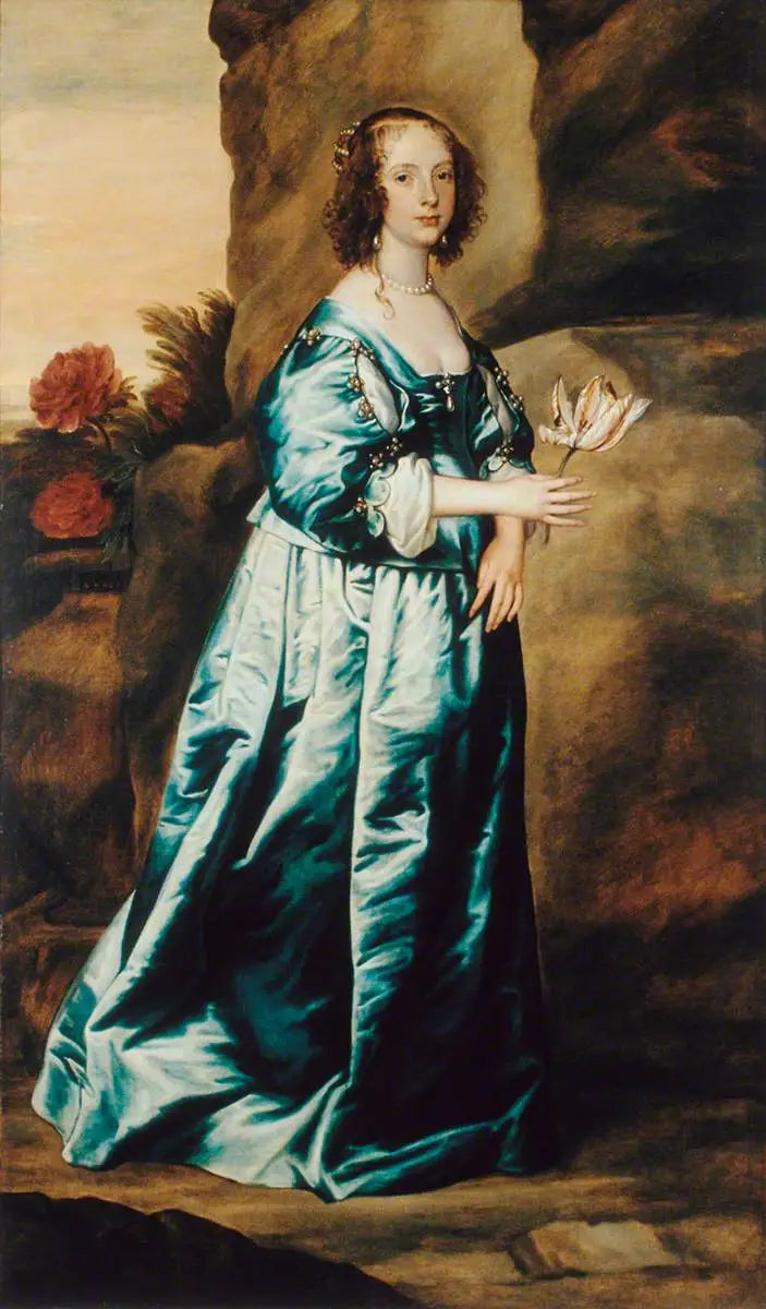 Dame à la tulipe - Antoine van Dyck image 1 reproduction réalisée par Alpha Reproduction