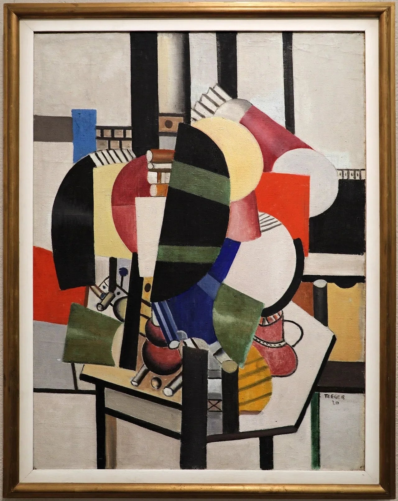 Dame à sa coiffeuse - Fernand Léger image 1 copie de tableau peinte à la main