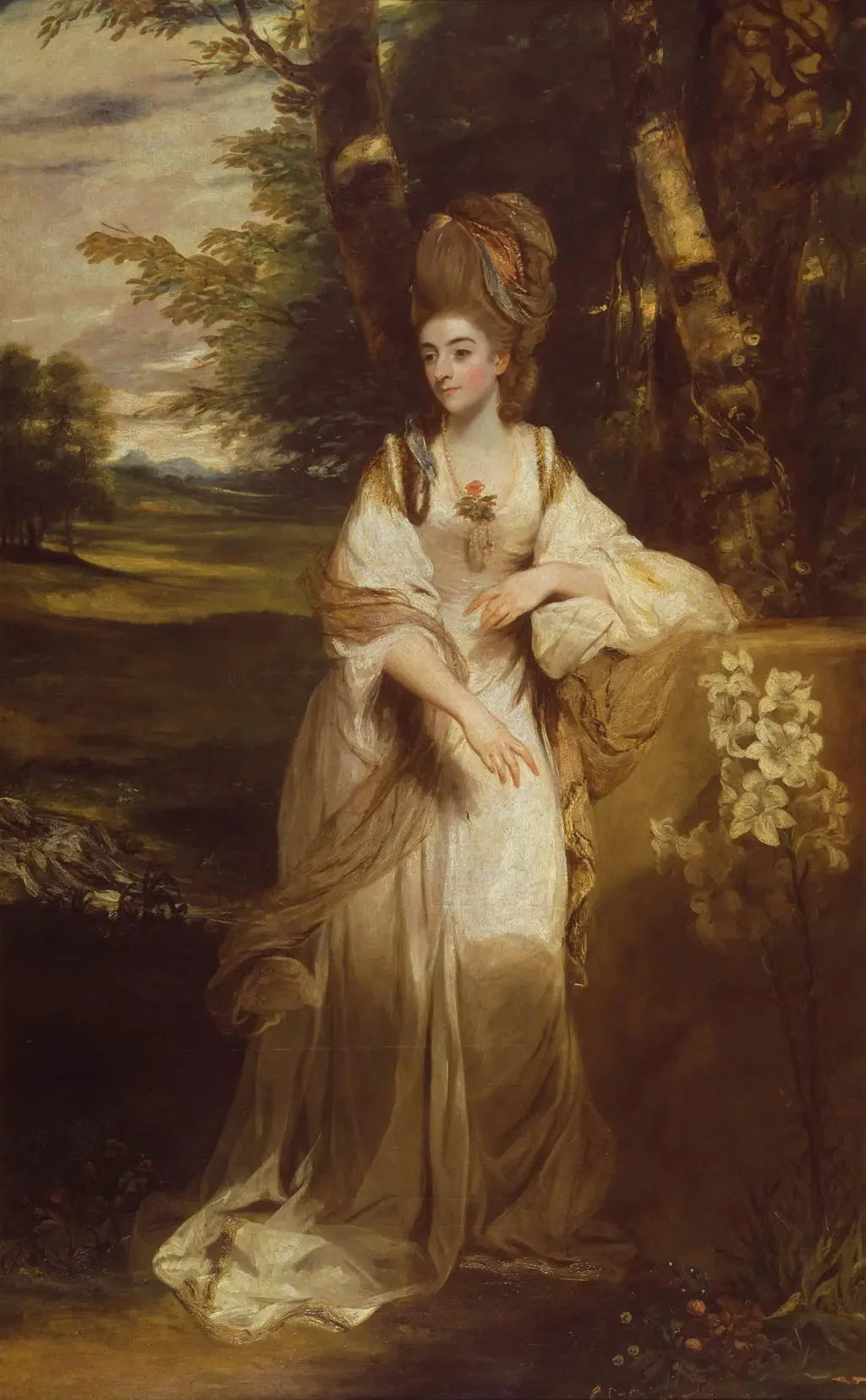 Dame de Bampfylde - Joshua Reynolds image 1 copie de tableau peinte à la main