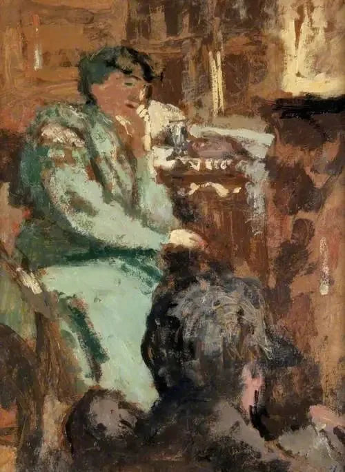 Dame en vert - Édouard Vuillard