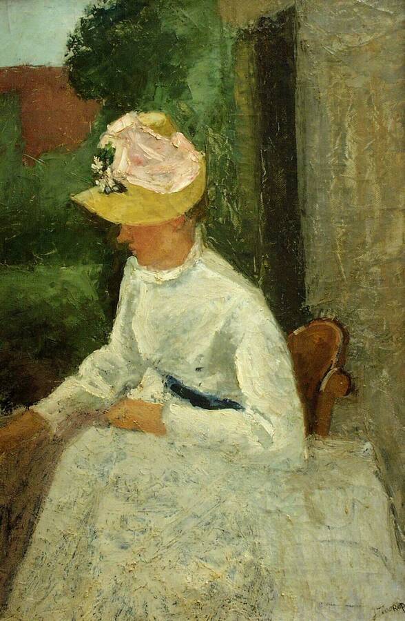 Dame in het wit - Jan Toorop