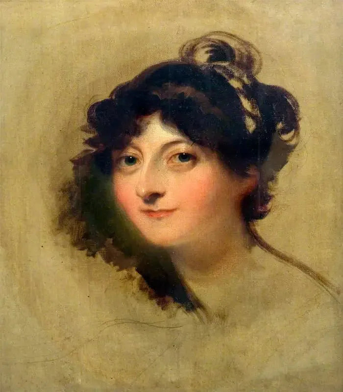 Dame Léa - Thomas Lawrence image 1 copie de tableau peinte à la main