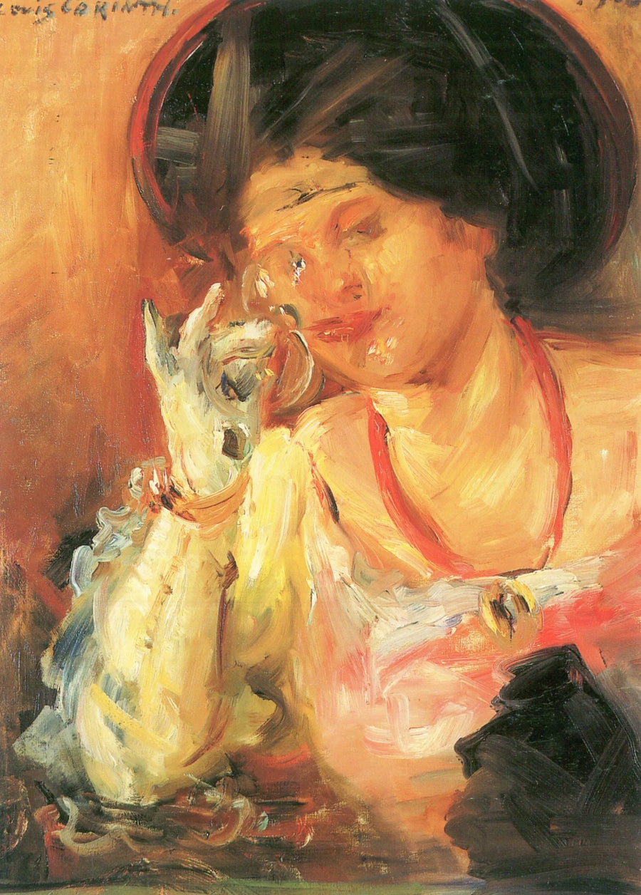 Dame mit Weinglas - Lovis Corinth