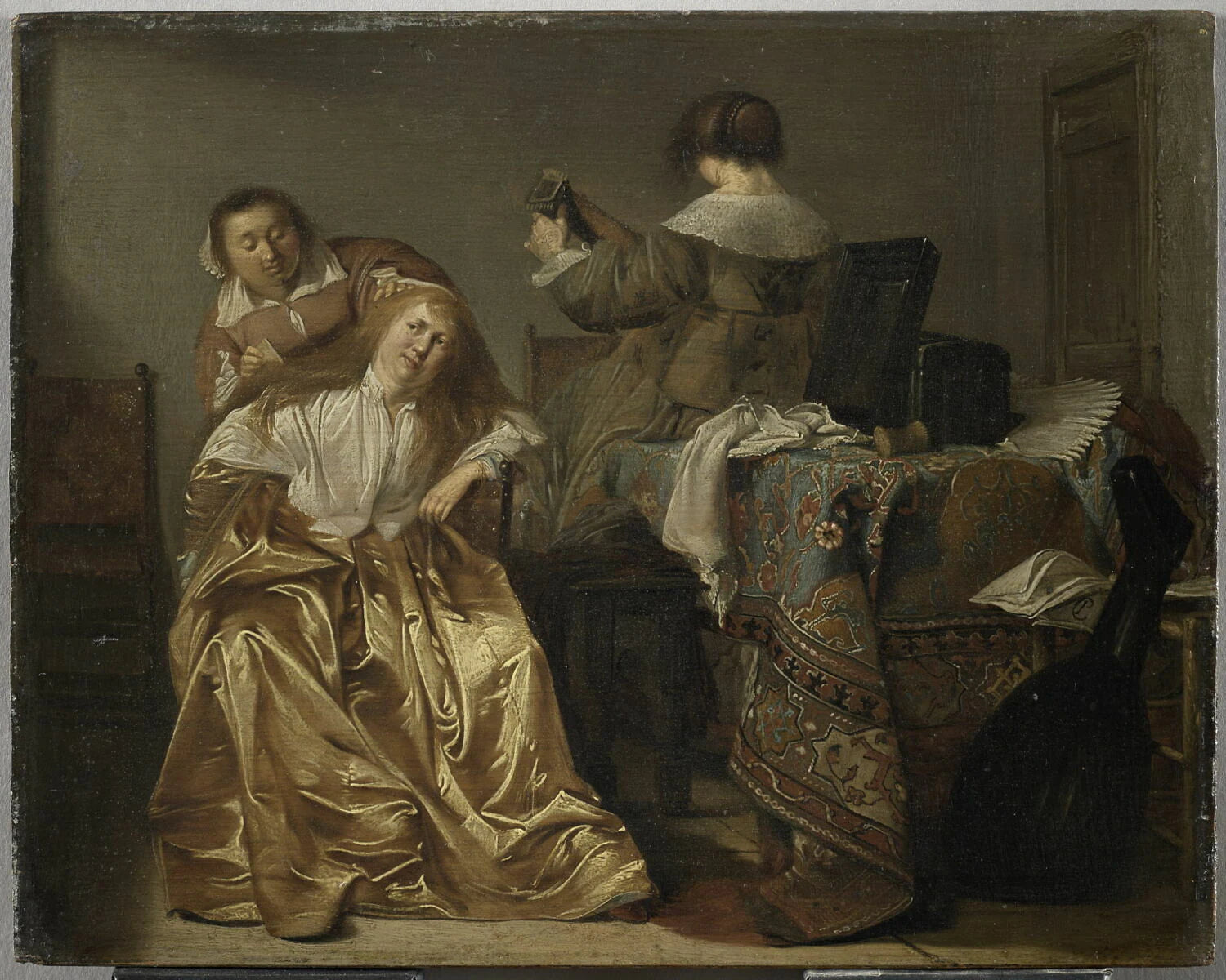 Dame à sa toilette - Pieter Jacobsz. Codde