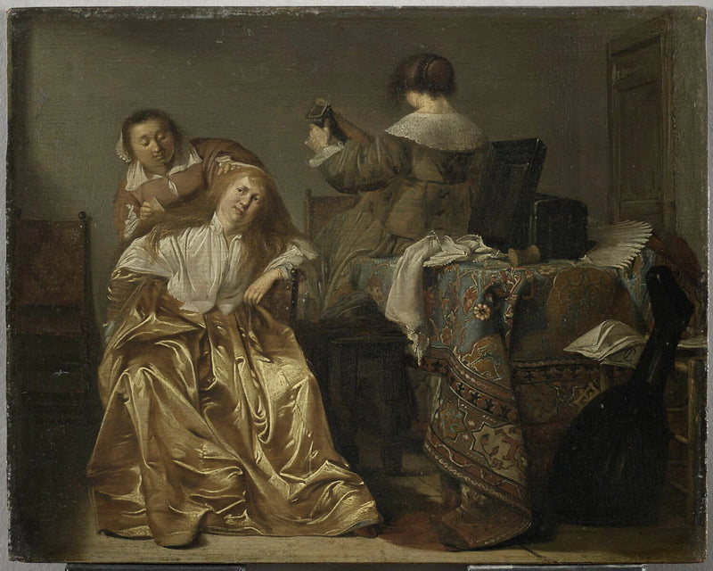 Dame à sa toilette - Pieter Jacobsz. Codde