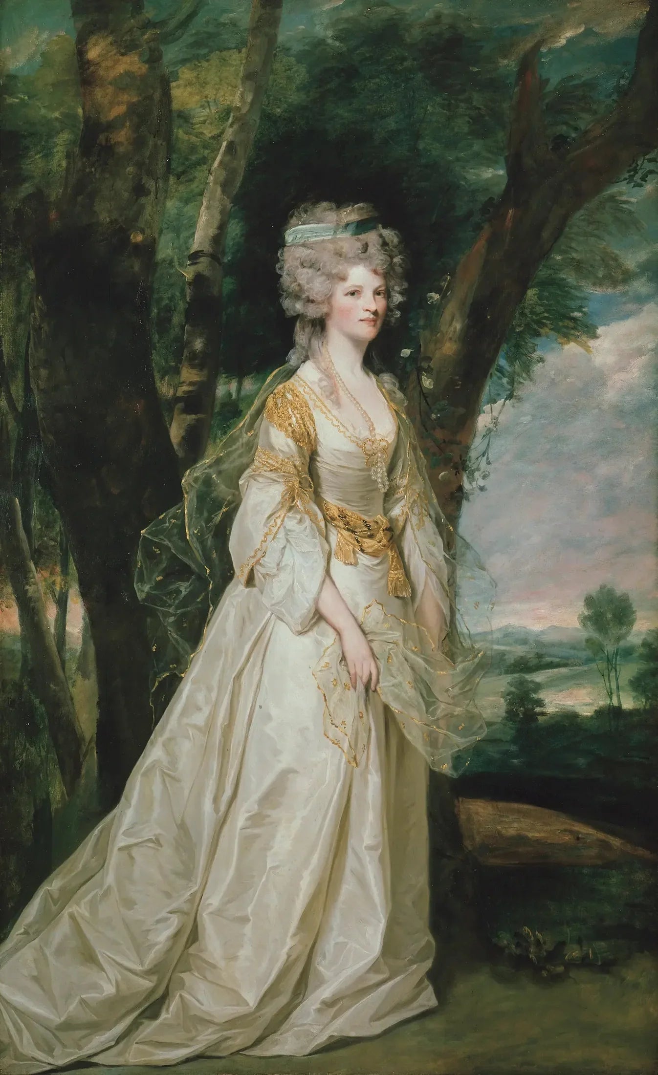 Dame Sunderlin - Joshua Reynolds image 1 reproduction artisanale de tableau