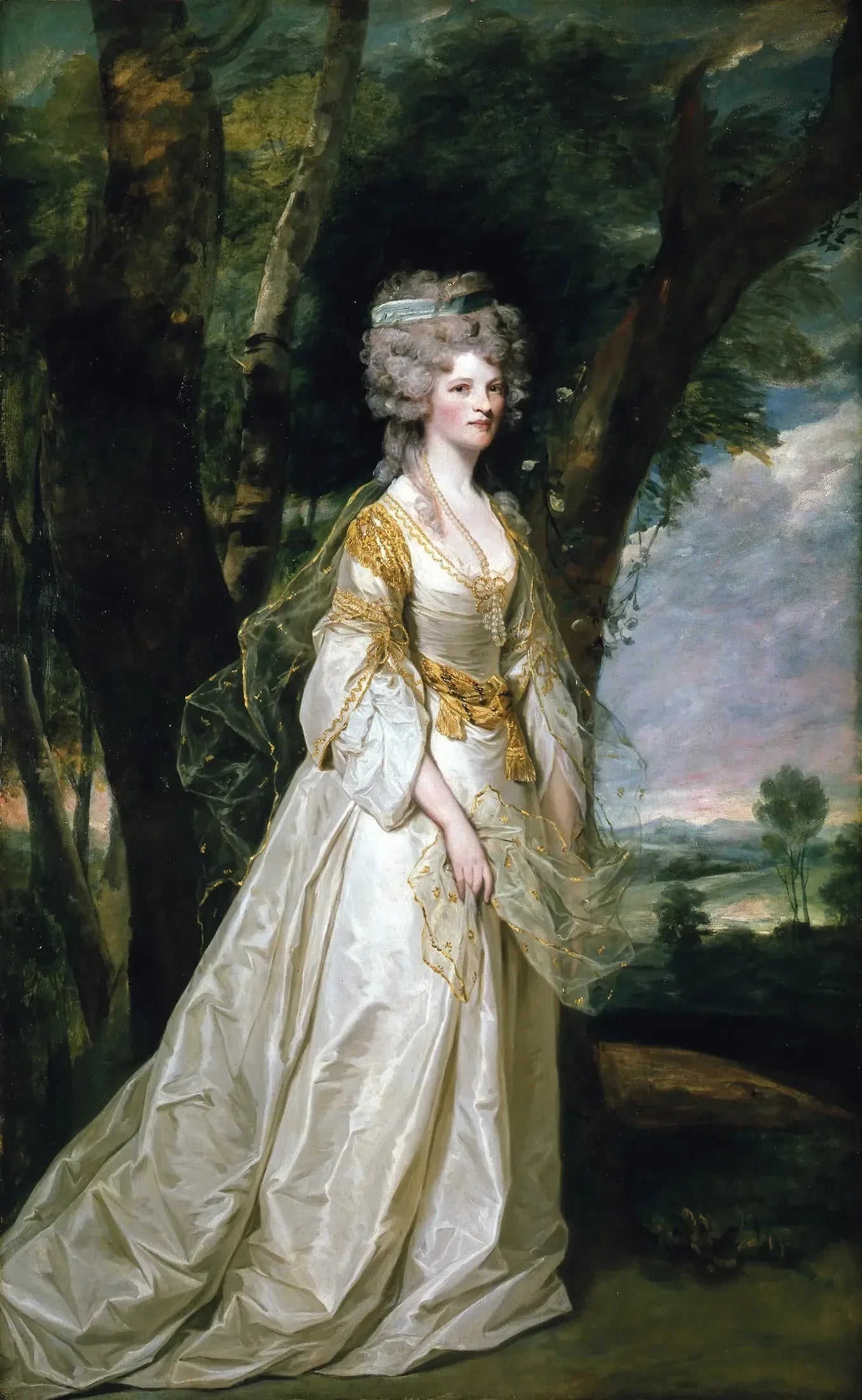 Dame Sunderlin - Joshua Reynolds image 1 copie peinte à la main à l’huile