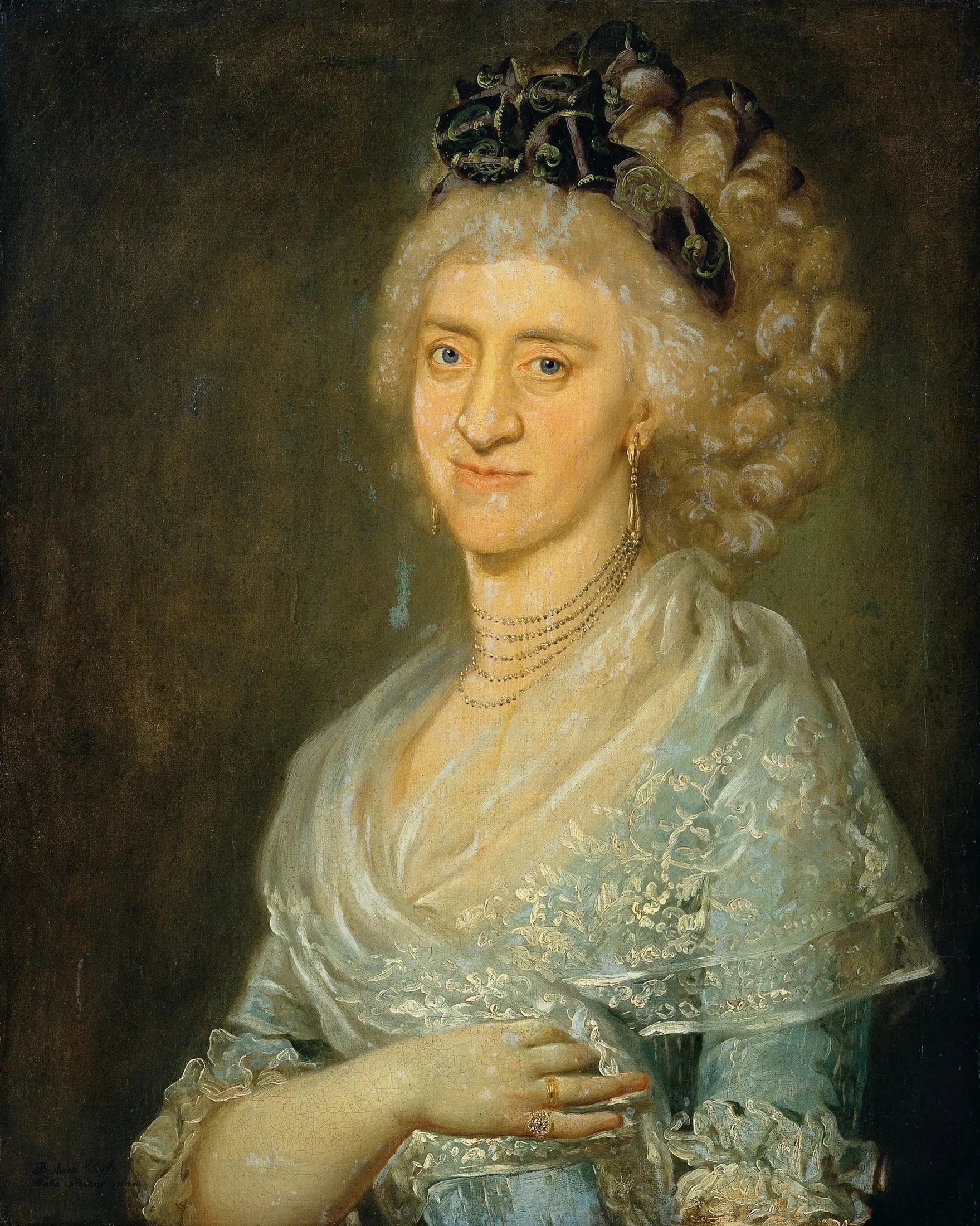 Damenbildnis - Barbara Krafft image 1 reproduction artisanale de tableau